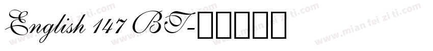 English 147 BT字体转换